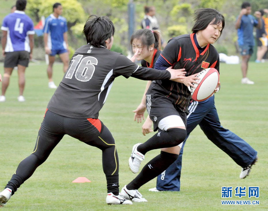 中国女子橄榄球队香港备战