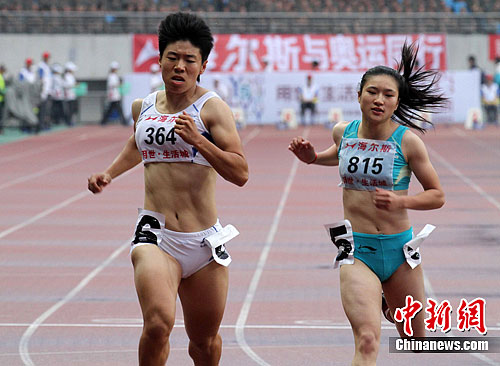 2011全国<em>田径女子</em>100米决赛哈显萍夺冠--岱山